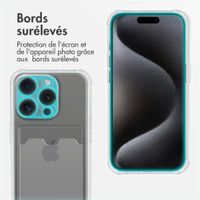 imoshion Coque silicone avec support de passe iPhone 15 Pro - Transparent