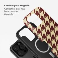 Selencia Coque arrière Vivid avec MagSafe Apple iPhone 16 Pro - Pied-de-Poule