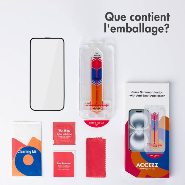 Accezz Protecteur d'écran en verre trempé + Applicateur Samsung Galaxy A16 (4G/5G) / A17 (4G/5G)