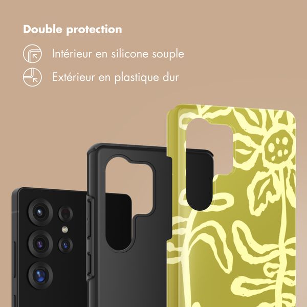 Selencia Coque arrière Vivid Samsung Galaxy S25 Ultra - Chalky Bloom