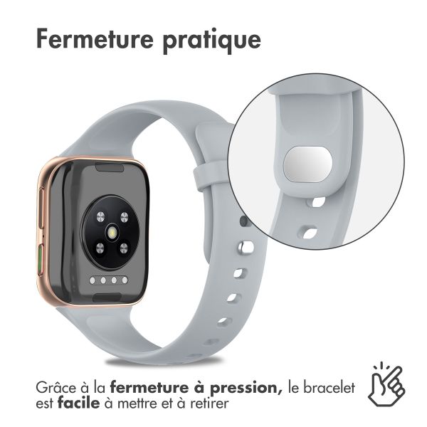 imoshion Bracelet en silicone Oppo Watch 46 mm - Gris