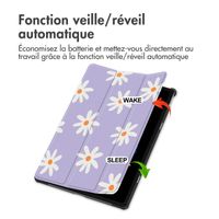 imoshion Coque tablette Design Trifold Lenovo Idea Tab Plus - Flowers Distance