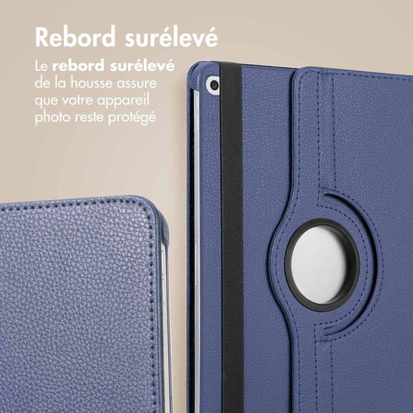 imoshion Coque tablette rotatif à 360° Apple iPad 6 (2018) 9.7 pouces / iPad 5 (2017) 9.7 pouces - Bleu foncé