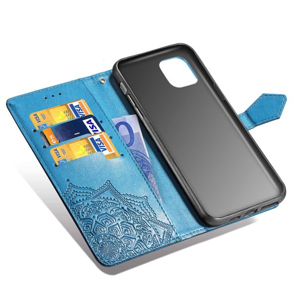 Etui de téléphone portefeuille Apple iPhone 11 Pro - Turquoise