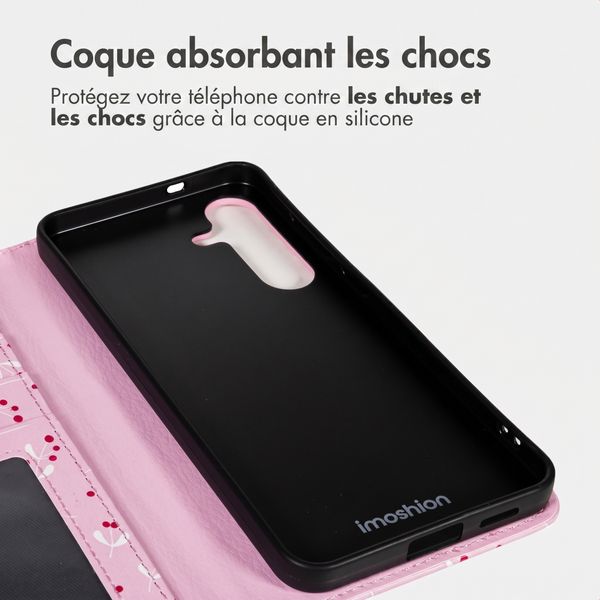 imoshion Étui de télephone portefeuille Design Samsung Galaxy S24 - Blush Berries