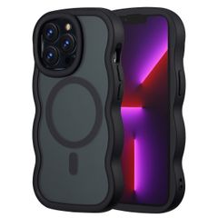 Selencia Coque arrière Wavy avec MagSafe Apple iPhone 13 Pro - Noir