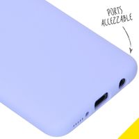 Accezz Coque Liquid Silicone Samsung Galaxy A40 - Violet