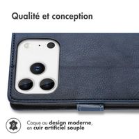 imoshion Étui de télephone portefeuille Apple iPhone 17 Pro Max - Bleu foncé