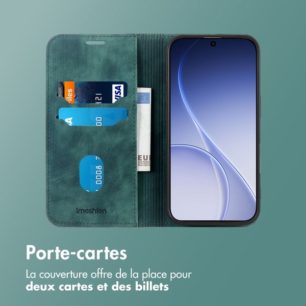 imoshion Étui de téléphone portefeuille Slim Oppo Reno 15F - Vert
