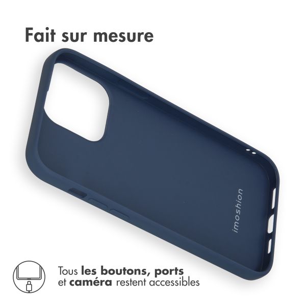 imoshion Coque Couleur iPhone 14 Pro Max - Bleu foncé