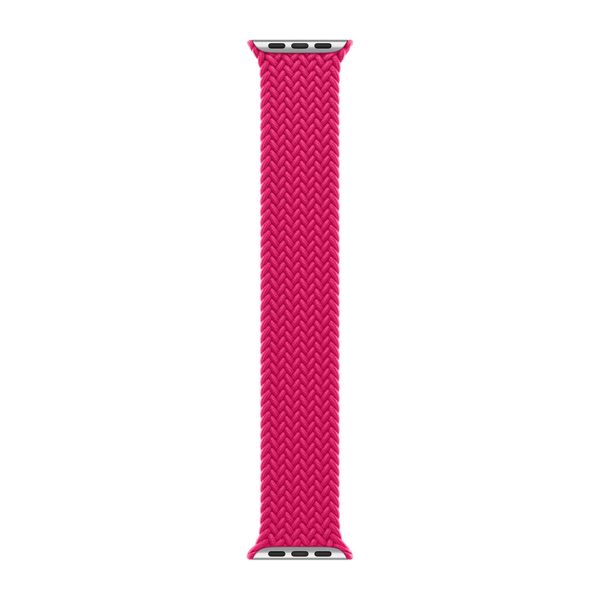 Apple Bracelet Solo tressé Apple Watch | 44/45/46/49 mm - Taille 4 - Raspberry