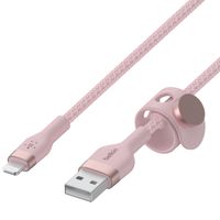 Belkin ﻿Câble Boost↑Charge™ USB-A vers Lightning en silicone tressé - 1 mètre - Rose