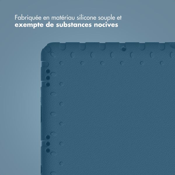 imoshion Coque kidsproof avec poignée Samsung Galaxy Tab A11 Plus / A9 Plus - Bleu foncé