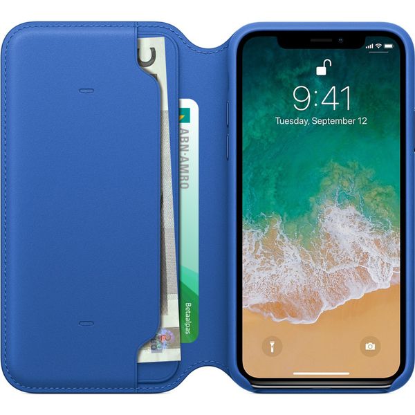 Apple Étui de téléphone Leather Folio iPhone X / Xs