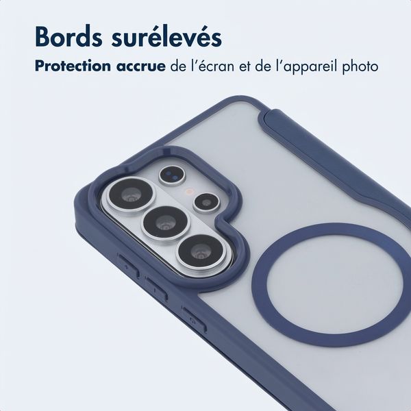 imoshion Bookcase transparente avec MagSafe Samsung Galaxy S26 Ultra - Bleu