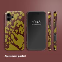 Selencia Coque arrière Vivid avec MagSafe Apple iPhone 16 - Moo'd Olive Dust