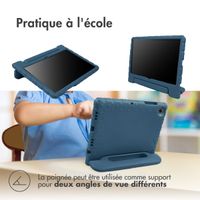 imoshion Coque kidsproof avec poignée iPad 11 (2025) 11 pouces / iPad 10 (2022) 10.9 pouces - Bleu foncé