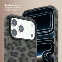 Selencia Coque Sabi imprimé panthère avec MagSafe Apple iPhone 17 Pro Max - Midnight Black