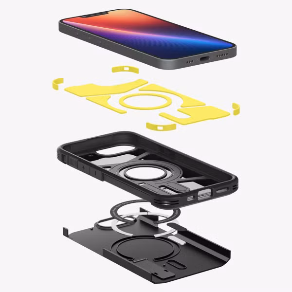 Spigen Coque Tough Armor MagSafe Apple iPhone 16e - Noir