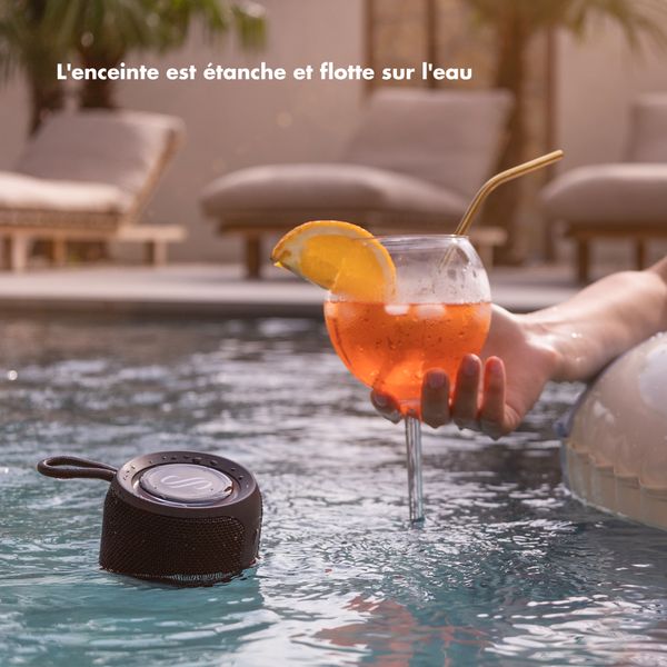 Selencia AquaPlay Enceinte Bluetooth - Enceinte sans fil - Étanche - Black