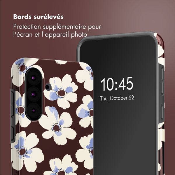 Selencia Coque arrière Vivid Samsung Galaxy A36 / A56 - Choco Flower Pop
