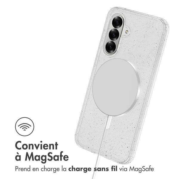 imoshion Coque Pailletée avec MagSafe Samsung Galaxy A36 - Paillettes Transparent