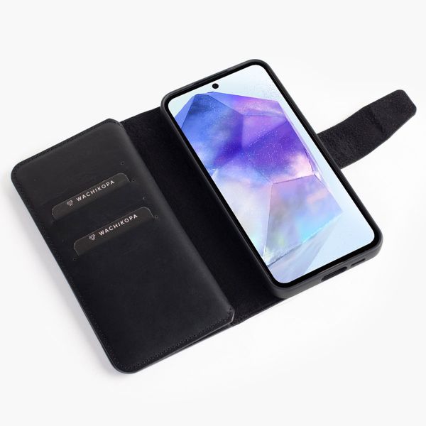 Wachikopa Étui de téléphone portefeuille Multi Wallet Samsung Galaxy A55 - Black