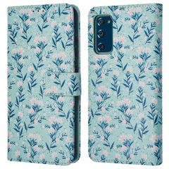 imoshion Étui de télephone portefeuille Design Samsung Galaxy S20 FE - Blue Flowers