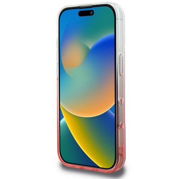 Guess Coque MagSafe IML Glitter Gradient Apple iPhone 16 Pro Max - Pink