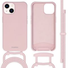 imoshion Coque de couleur avec cordon amovible Apple iPhone 14 - Rose