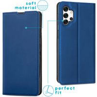 imoshion Étui de téléphone Slim Folio Samsung Galaxy A13 (4G) - Bleu foncé