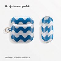 Selencia Coque Vivid  Apple Airpods 1 / 2 - Wave Vibes Classic Blue