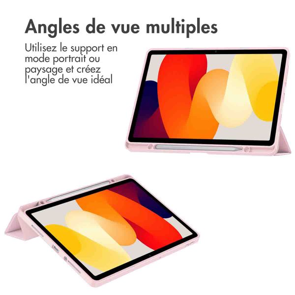 imoshion Coque tablette rigide Trifold Xiaomi Redmi Pad SE - Rose