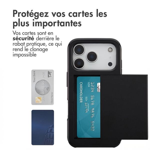 imoshion Coque arrière avec porte-cartes Apple iPhone 17 Pro - Noir