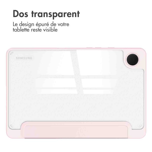 imoshion Coque tablette rigide Trifold Samsung Galaxy Tab A9 8.7 pouces - Rose