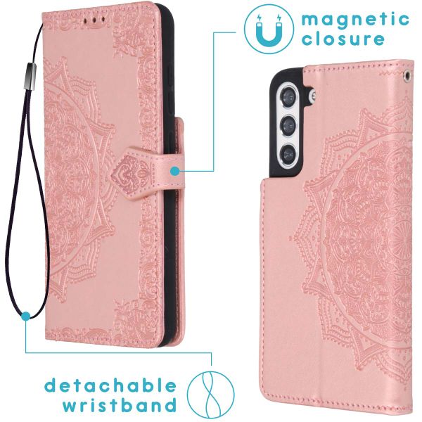 imoshion Etui de télephone Mandala Samsung Galaxy S21 FE - Rose Doré