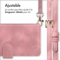 imoshion Etui de téléphone portefeuille avec cordon Samsung Galaxy A53 - Rose