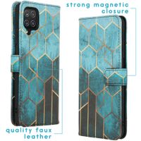 imoshion Coque silicone design Samsung Galaxy A12 - Green Honeycomb