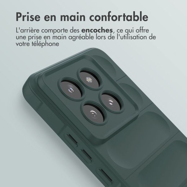 imoshion Coque arrière EasyGrip Xiaomi 14 Pro - Vert foncé