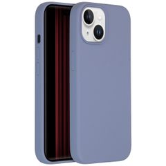 Accezz Coque Liquid Silicone Apple iPhone 15 - Lavender Gray