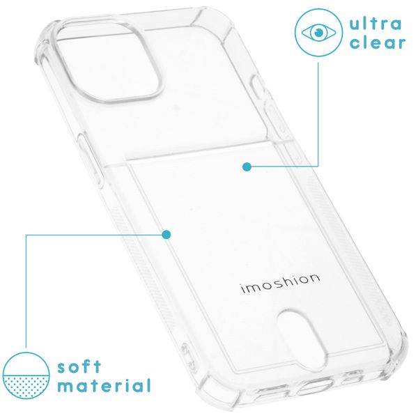 imoshion ﻿Coque silicone avec support de passe iPhone 14 - Transparent