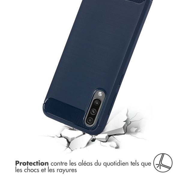 imoshion Coque Brushed Samsung Galaxy A50 / A30s - Bleu foncé