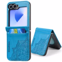 imoshion Mandala Bookcase Samsung Galaxy Z Flip 6 - Turquoise