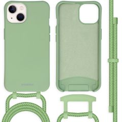 imoshion Coque de couleur avec cordon amovible iPhone 13 - Vert