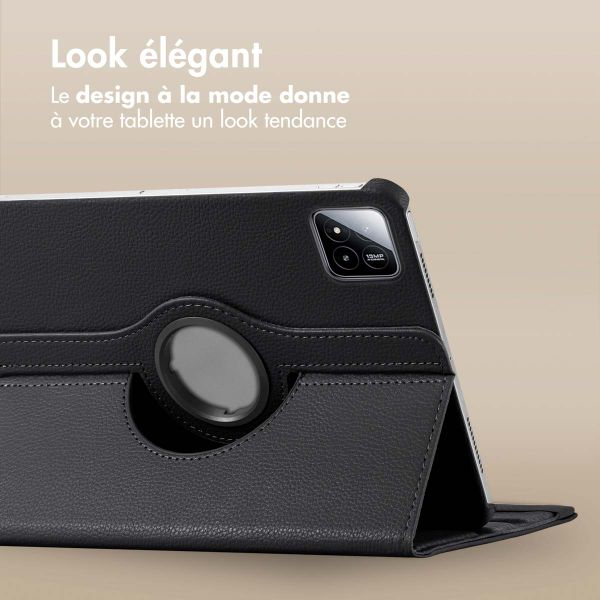 imoshion Coque tablette rotatif à 360° Xiaomi Pad 7 / 7 Pro - Noir