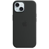 Apple Coque en silicone MagSafe Apple iPhone 15 - Black