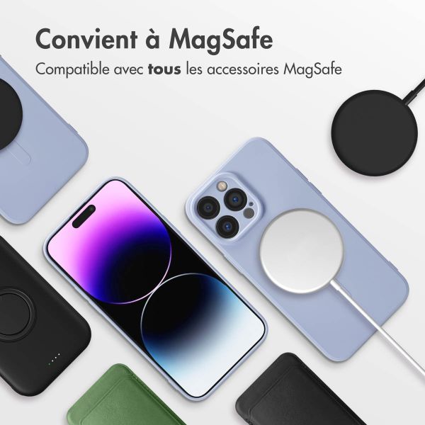imoshion Coque Couleur avec MagSafe Apple iPhone 14 Pro Max - Lila