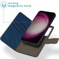 imoshion Etui de télephone luxe 2-en-1 amovible Samsung Galaxy S23 FE - Bleu