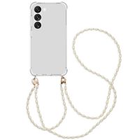 imoshion Coque avec dragonne + bracelet - Perles Samsung Galaxy S23 - Transparent