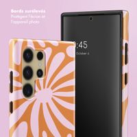 Selencia Coque arrière Vivid Samsung Galaxy S24 Ultra - Modern Bloom Pink